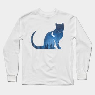 Double exposure cat Long Sleeve T-Shirt